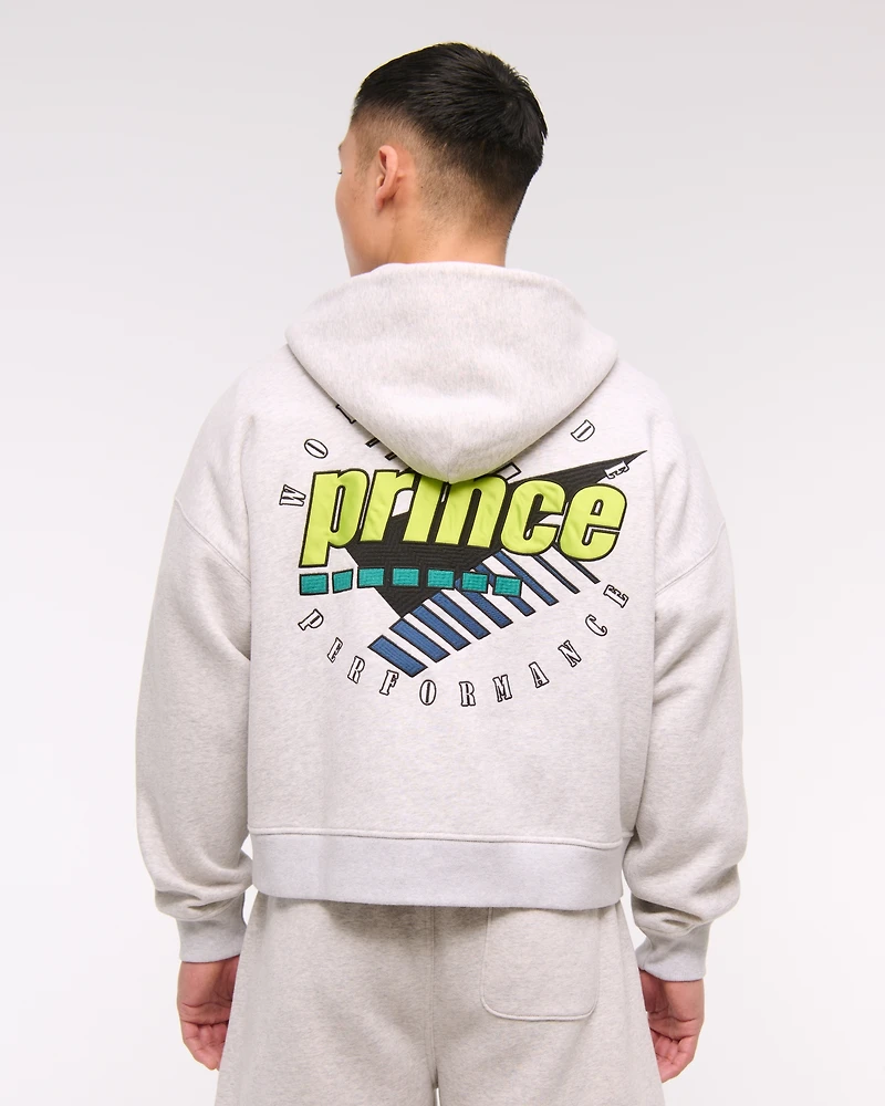 Prince Tennis Cropped Full-Zip Hoodie