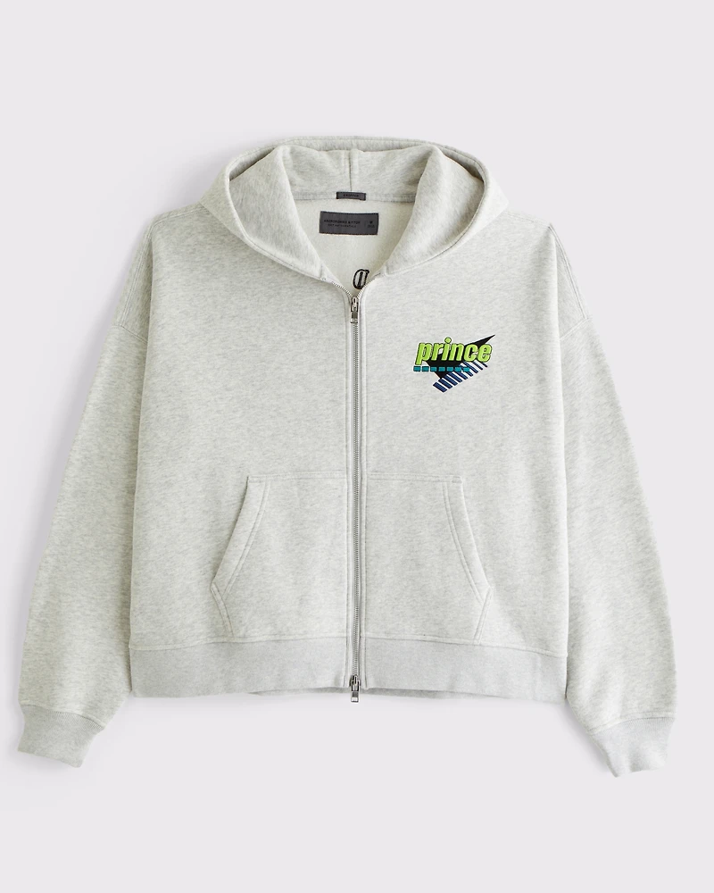 Prince Tennis Cropped Full-Zip Hoodie