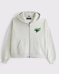 Prince Tennis Cropped Full-Zip Hoodie