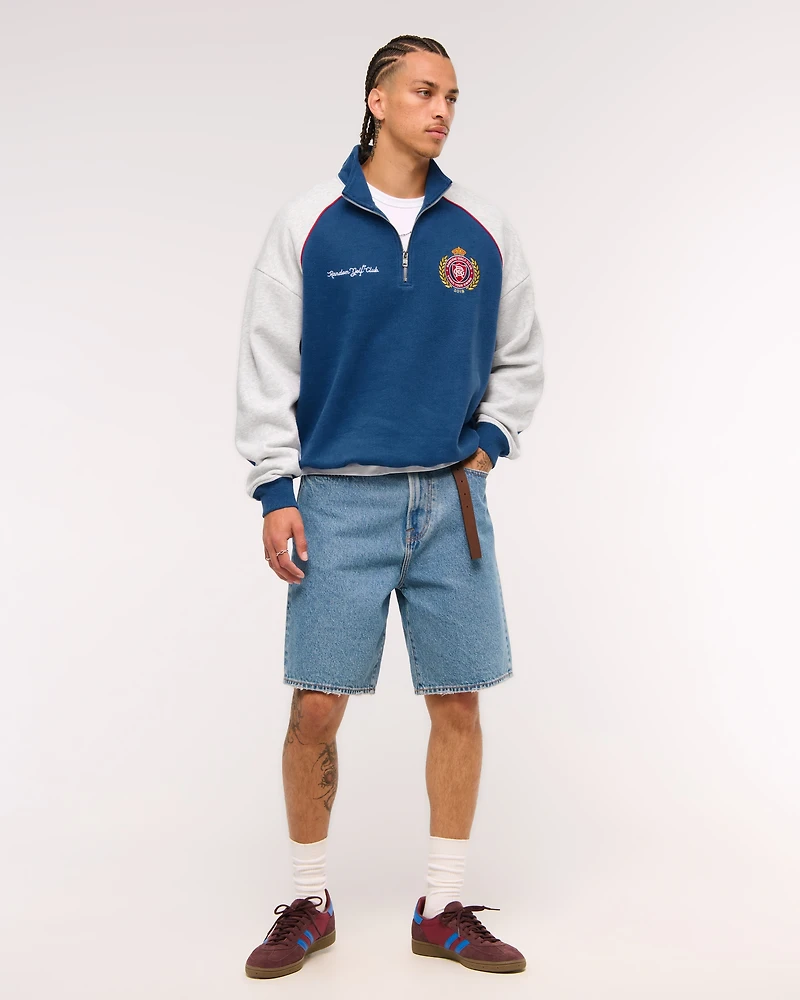 Random Golf Club Graphic Half-Zip Sweatshirt