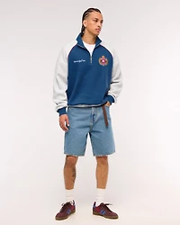 Random Golf Club Graphic Half-Zip Sweatshirt