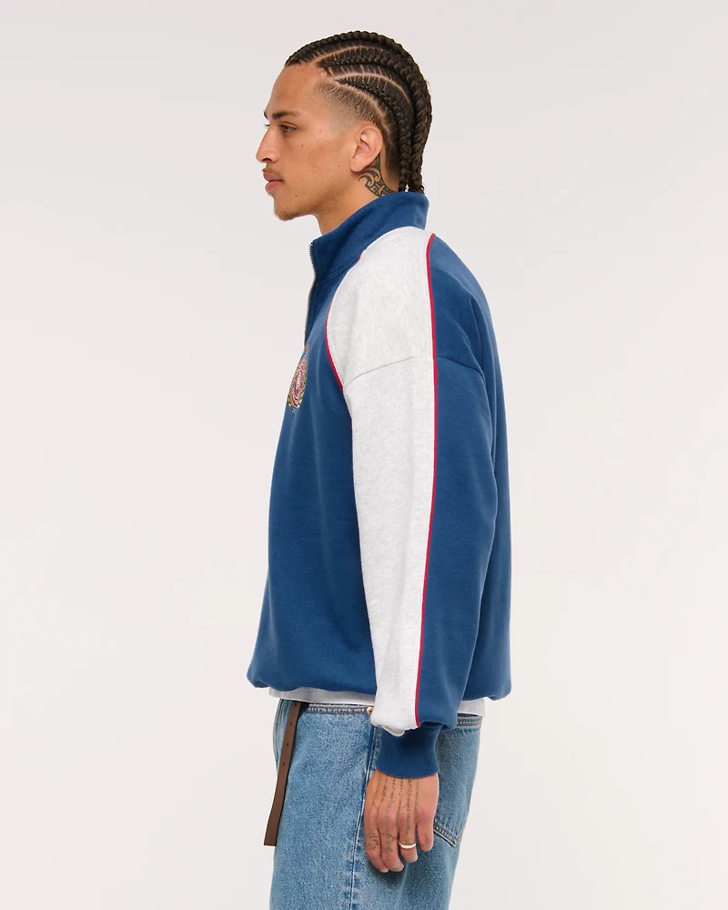 Random Golf Club Graphic Half-Zip Sweatshirt