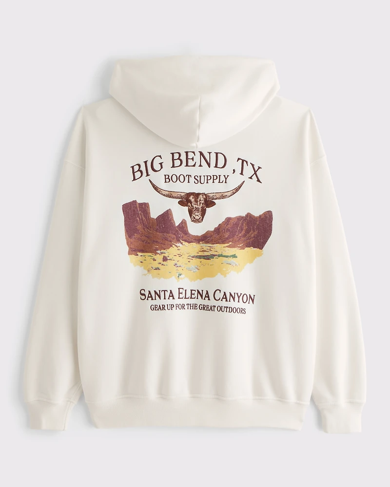 Western Graphic Crew Sweatshirt