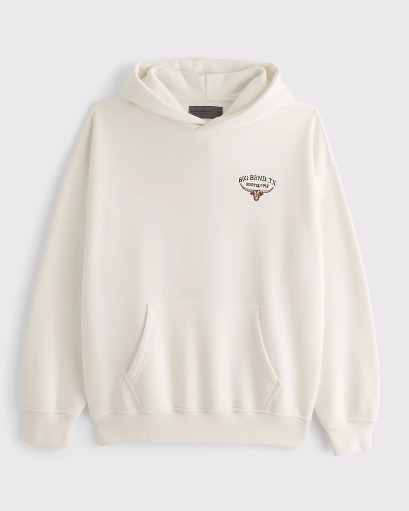 Western Graphic Crew Sweatshirt