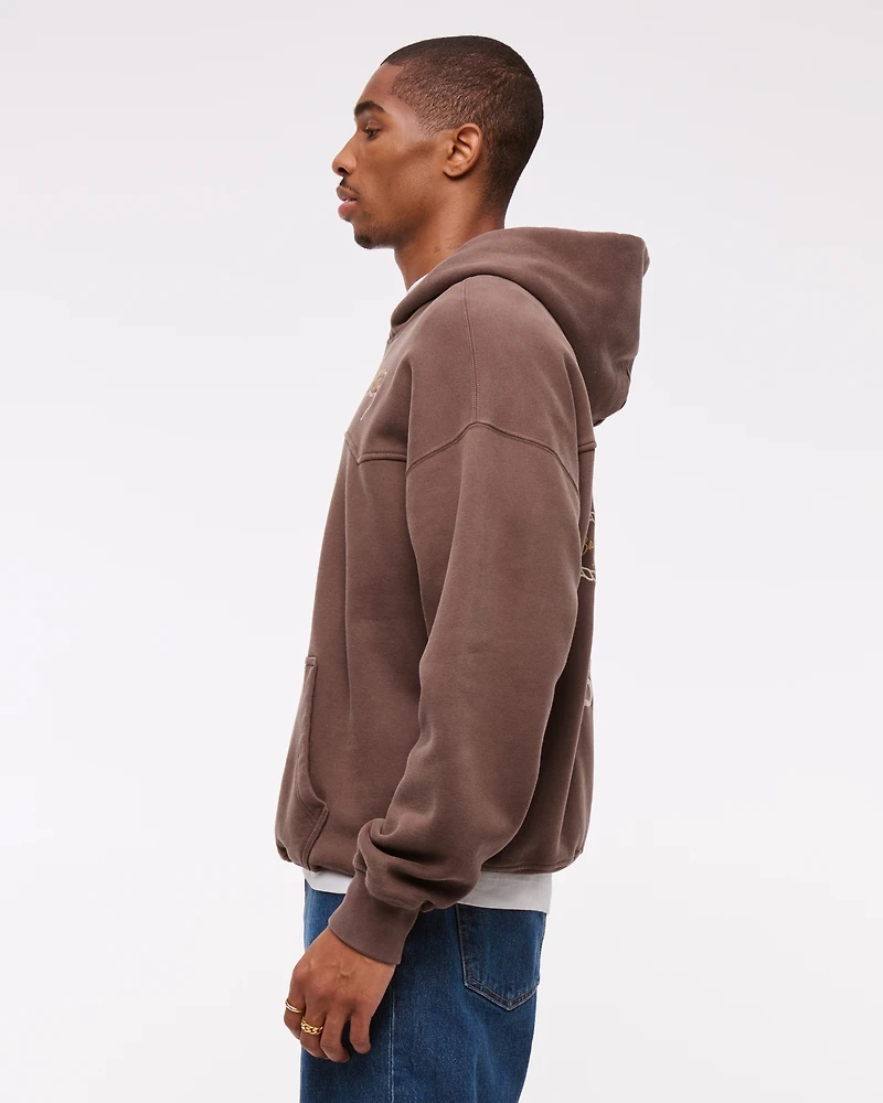Western Graphic Popover Hoodie