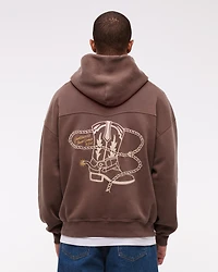 Western Graphic Popover Hoodie