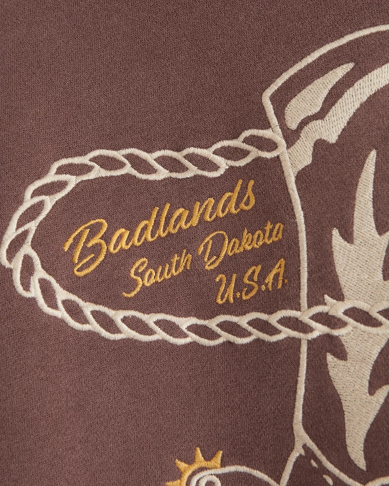 Western Graphic Popover Hoodie