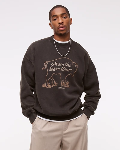 Western Graphic Popover Hoodie
