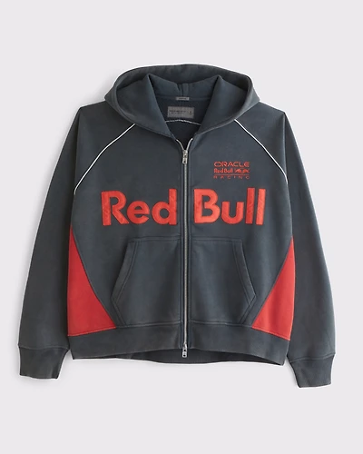 Oracle Red Bull Racing Cropped Full-Zip Hoodie