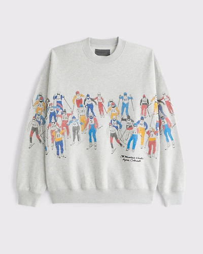 Ski Graphic Crew Sweatshirt