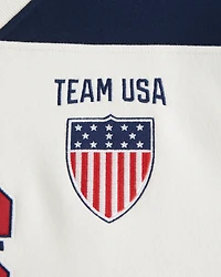 Olympics Hockey Jersey-Inspired Sweatshirt