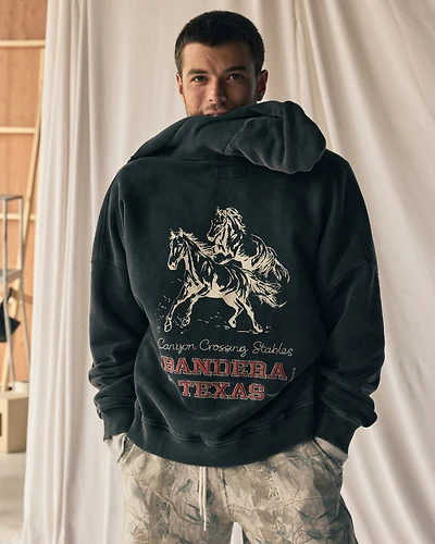 Mack Truck Cropped Full-Zip Hoodie