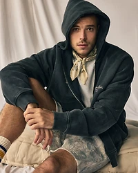 Busch Light Cropped Full-Zip Hoodie