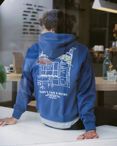 Cafe Graphic Popover Hoodie