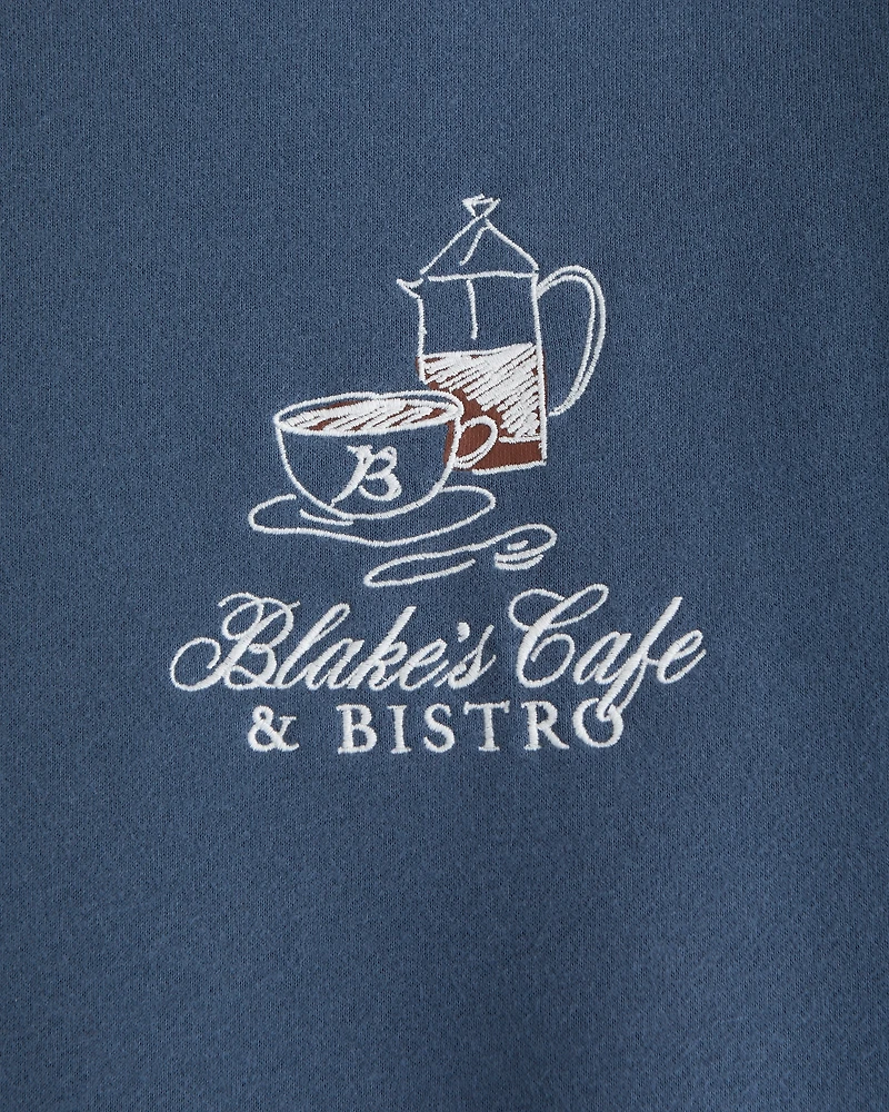 Cafe Graphic Popover Hoodie
