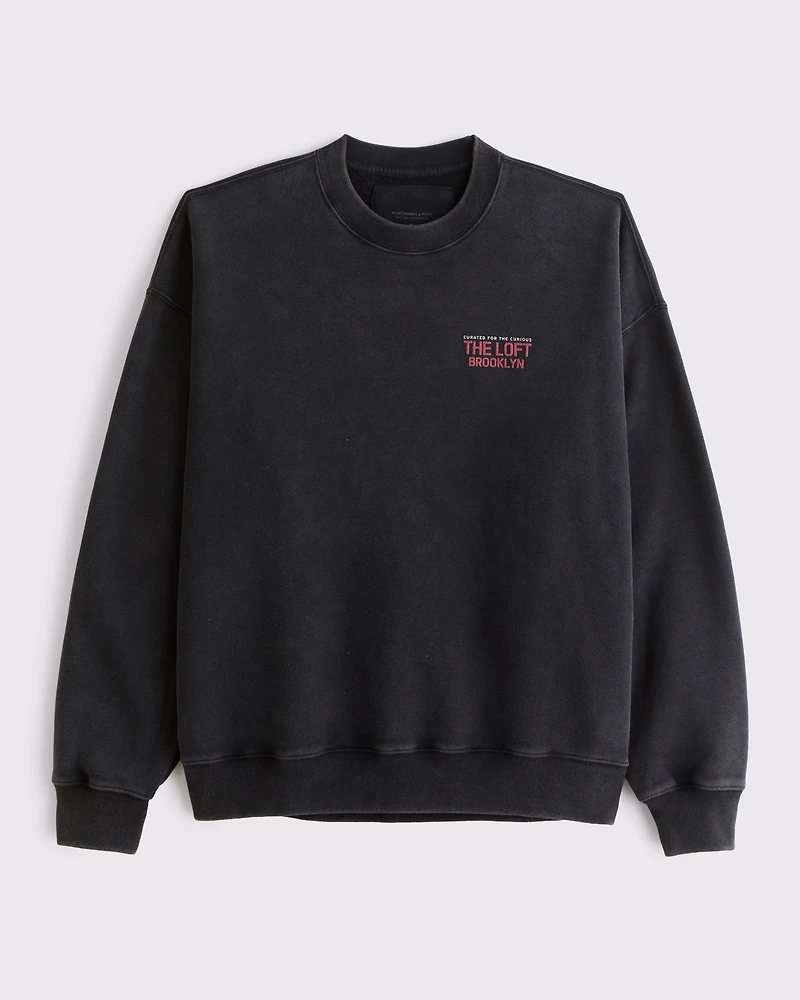 Cafe Graphic Crew Sweatshirt