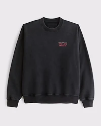 Cafe Graphic Crew Sweatshirt