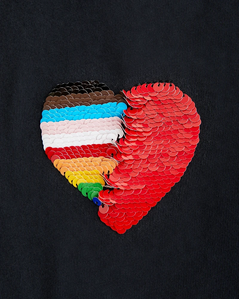 Pride Glitter Heart Tee
