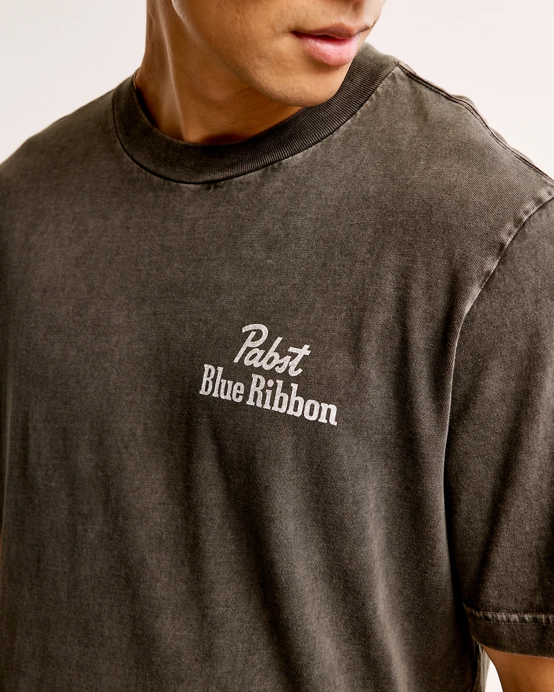 Pabst Blue Ribbon Vintage-Inspired Graphic Tee
