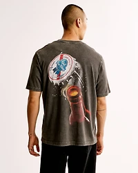 Pabst Blue Ribbon Vintage-Inspired Graphic Tee