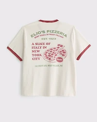 Cocktail Lounge Shrunken Graphic Tee