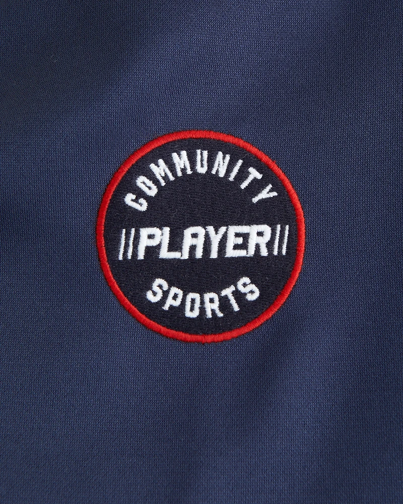 Cropped Soccer-Inspired Graphic Tee