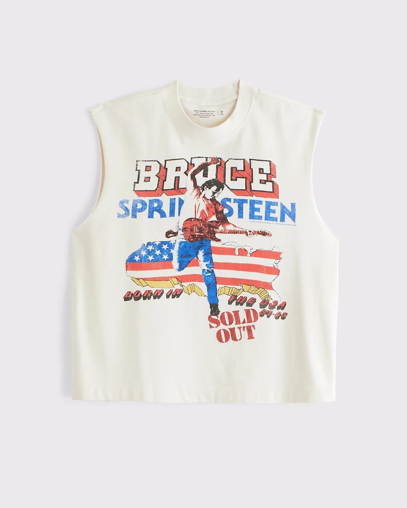 Premium Heavyweight Cropped Bruce Springsteen Tank