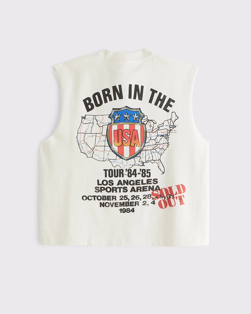 Premium Heavyweight Cropped Bruce Springsteen Tank