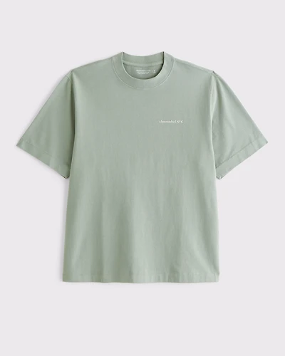 Premium Heavyweight Micro-Logo Tee