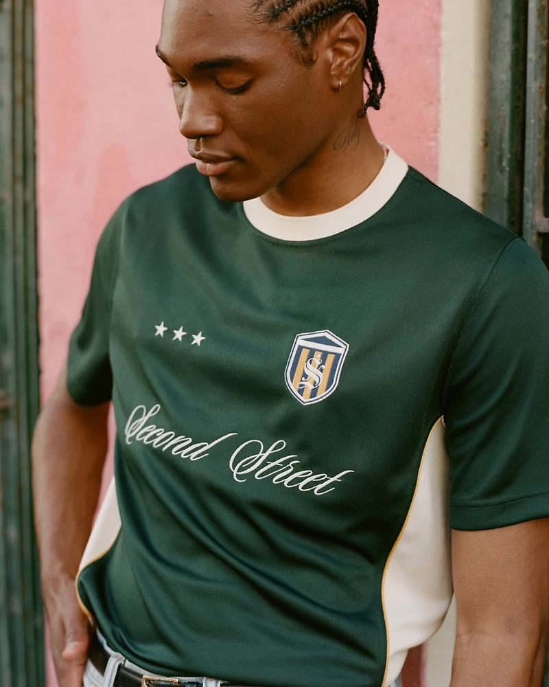 Soccer-Inspired Graphic Tee