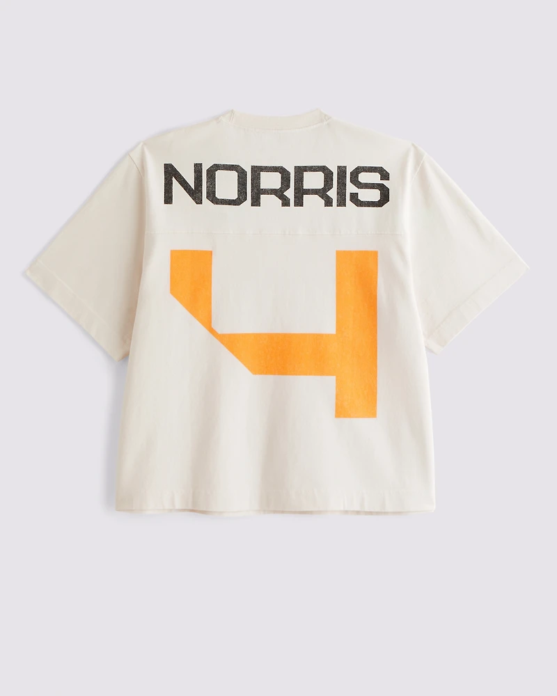 Camiseta corta gruesa prémium con estampa de McLaren