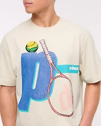 Camiseta gráfica recortada Prince Tennis Vintage-Inspired