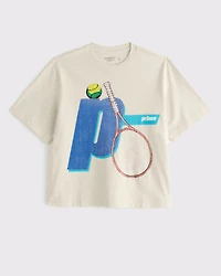Camiseta gráfica recortada Prince Tennis Vintage-Inspired