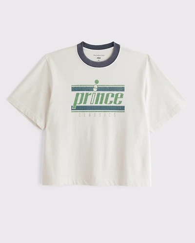 Premium Heavyweight 2.0 Prince Tennis Cropped Graphic Tee
