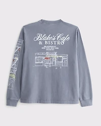 Long-Sleeve Premium Heavyweight 2.0 Cafe Graphic Tee