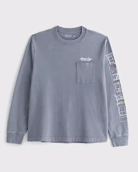 Long-Sleeve Premium Heavyweight 2.0 Cafe Graphic Tee