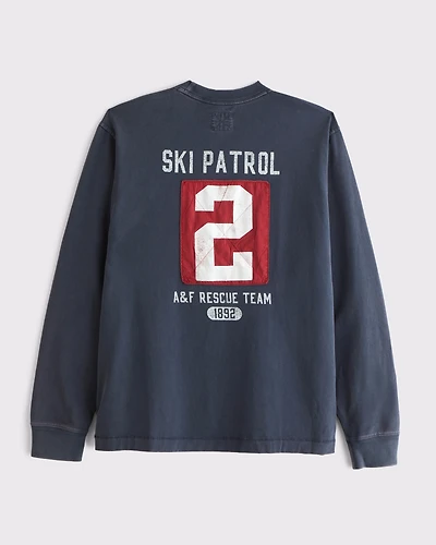 Long-Sleeve Graphic Logo Tee