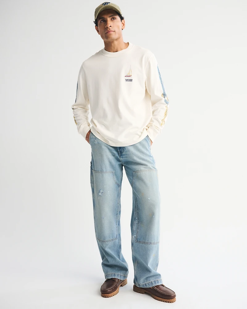 Long-Sleeve Premium Heavyweight 2.0 Nantucket Graphic Tee