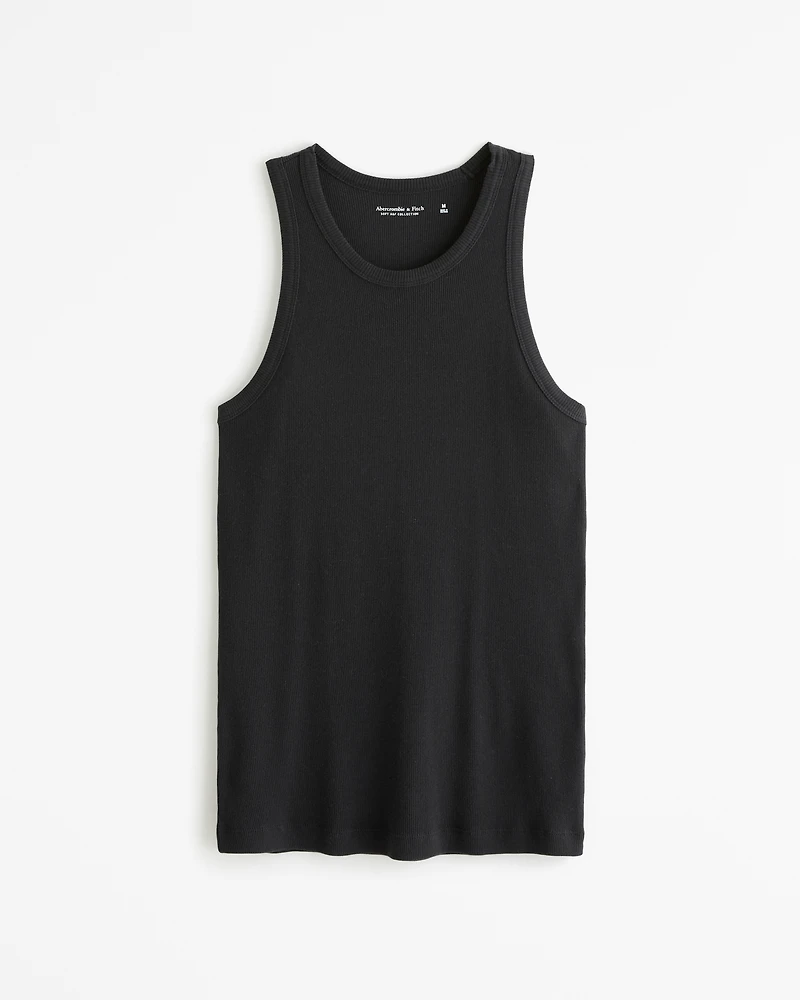 Essential Ribbed High-Neck Tank