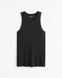 Essential Ribbed High-Neck Tank