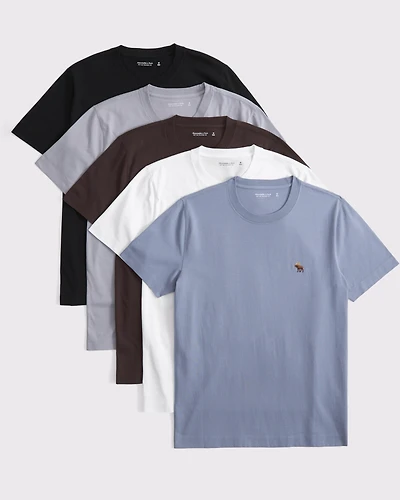 5-Pack Slim Polished Signature Icon Tees