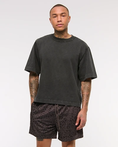 Premium Heavyweight Slub Cropped Tee
