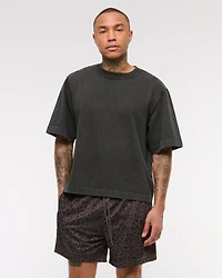 Premium Heavyweight Slub Cropped Tee