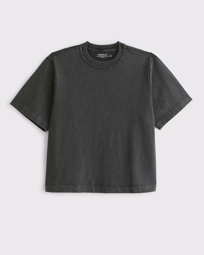Premium Heavyweight Slub Cropped Tee