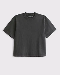 Premium Heavyweight Slub Cropped Tee