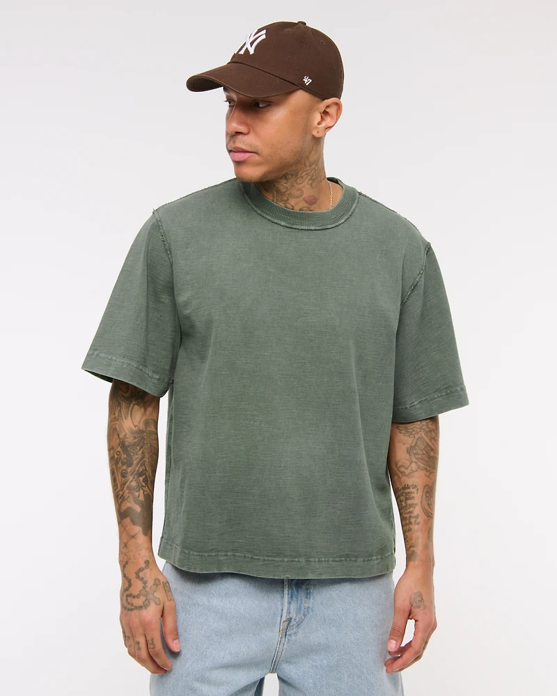 Premium Heavyweight Slub Cropped Tee