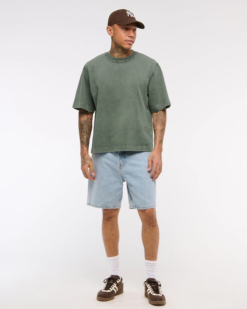 Premium Heavyweight Slub Cropped Tee