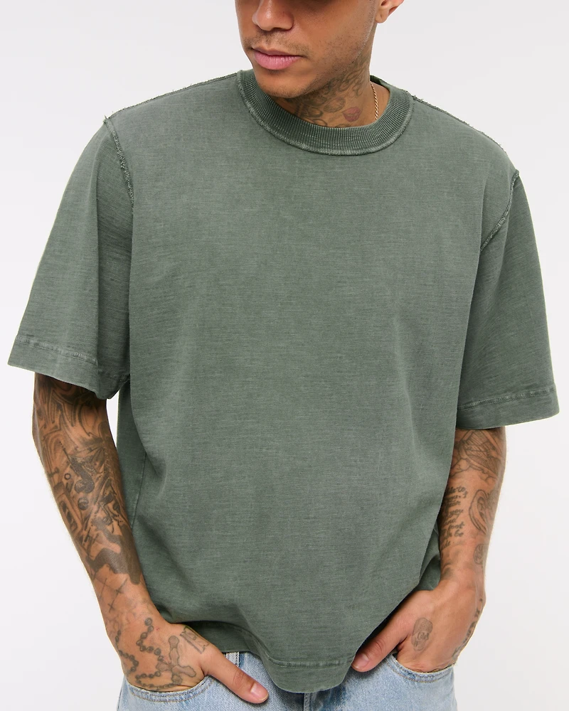 Premium Heavyweight Slub Cropped Tee