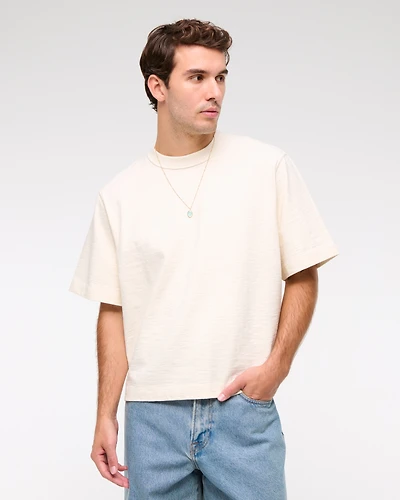 Premium Heavyweight Slub Cropped Tee
