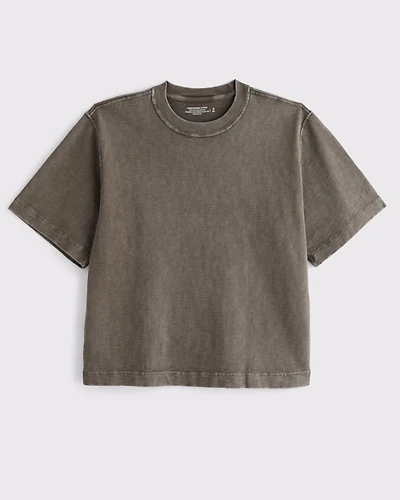 Premium Heavyweight Slub Cropped Tee
